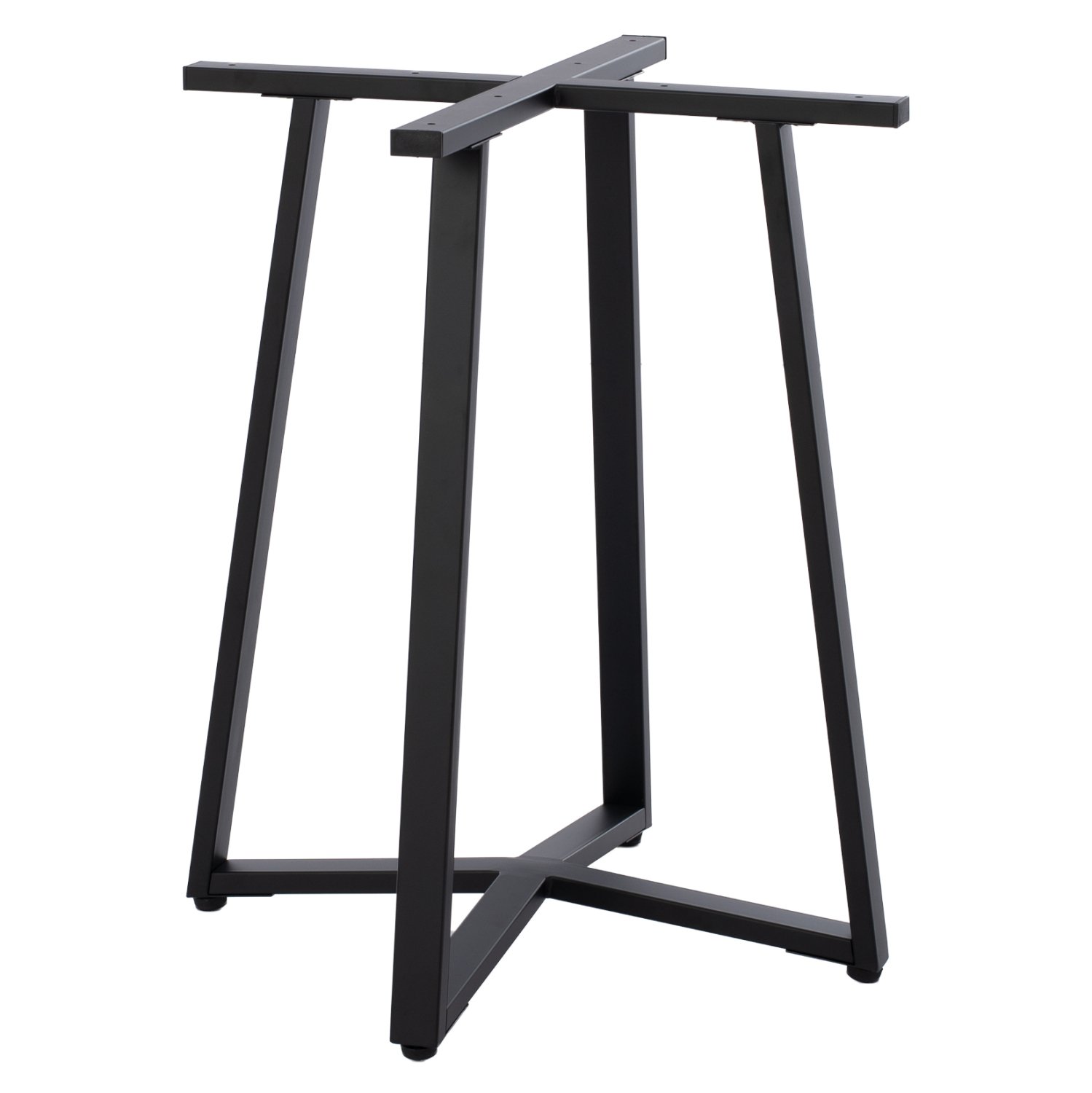 basi-trapezioy-mayri-metalliki-fb947001- ΒΑΣΗ ΤΡΑΠΕΖΙΟΥ ΜΑΥΡΗ ΜΕΤΑΛΛΙΚΗ HM470.01 60x60x72Υ εκ. - Image 1