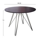 ΒΑΣΗ ΤΡΑΠΕΖΙΟΥ ΜΑΥΡΗ TS957 ΓΙΑ ΕΠΙΦΑΝΕΙΑ Φ120 - Image 2