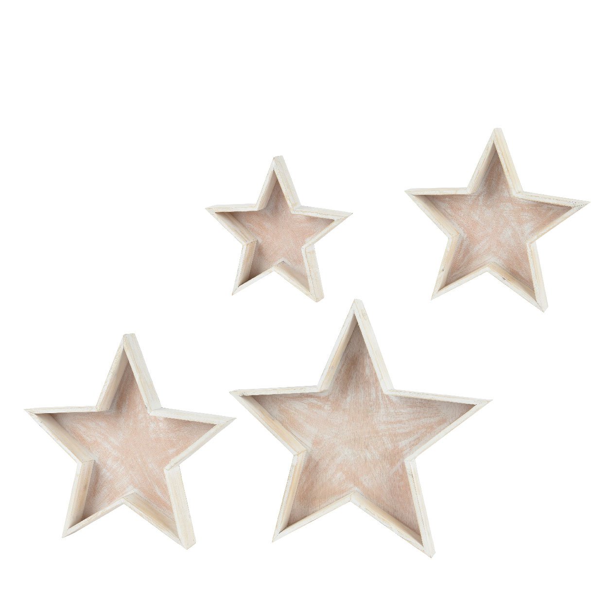 bdce6524-0d68-4c41-b7b2-356d0f9b59df Beauty Home ΞΥΛΙΝΟ ΑΣΤΕΡΙ ΣΕΤ 4 ΤΜΧ 49.5 x 52 x 6 cm - Image 1