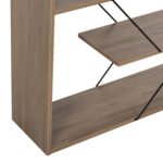 ΒΙΒΛΙΟΘΗΚΗ TARS HM2240.13 OLIVE GREY ΜΕΛΑΜΙΝΗ-ΜΑΥΡΕΣ ΜΕΤΑΛΛΙΚΕΣ ΒΕΡΓΕΣ 84x24x157Yεκ. - Image 4