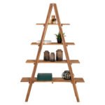 ΒΙΒΛΙΟΘΗΚΗ STAM HM7895 TEAK ΞΥΛΟ ΣΕ ΦΥΣΙΚΟ ΧΡΩΜΑ 120x33x180Y εκ. - Image 3