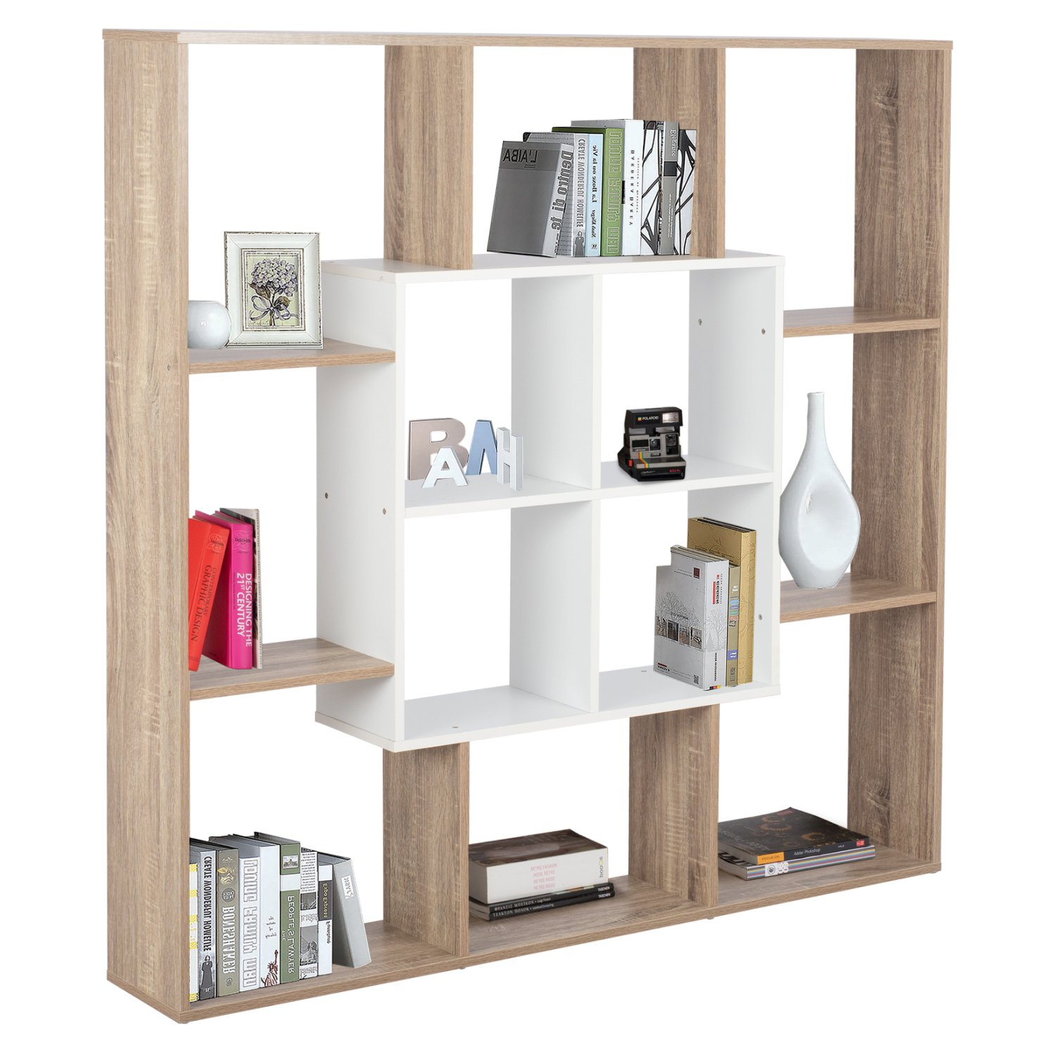 bibliothiki-fb9877101-136x22x136-leyko ΒΙΒΛΙΟΘΗΚΗ BRODY HM8771.01 136X22X136 ΛΕΥΚΟ - Image 1