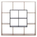 ΒΙΒΛΙΟΘΗΚΗ BRODY HM8771.02 136X22X136 ΓΚΡΙ - Image 3