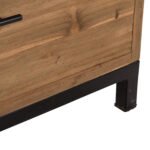 ΒΙΒΛΙΟΘΗΚΗ ROMULUS HM9803 ΑΝΑΚΥΚΛΩΜΕΝΟ ΞΥΛΟ ΤΕΑΚ ΜΕ 2 ΣΥΡΤΑΡΙΑ 140x30x210,5Yεκ. - Image 6