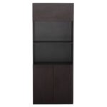 ΒΙΒΛΙΟΘΗΚΗ ΓΡΑΦΕΙΟΥ ΕΠΑΓΓΕΛΜΑΤΙΚΗ ROSEWOOD HM2089 ΜΕΛΑΜΙΝΗ ΓΚΡΙ-WENGE 80Χ40Χ200Υεκ. - Image 3