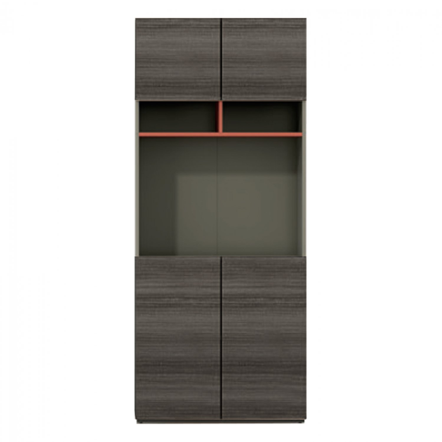 bibliothiki-grafeioy-epaggelmatiki-lux-s ΒΙΒΛΙΟΘΗΚΗ ΓΡΑΦΕΙΟΥ ΕΠΑΓΓΕΛΜΑΤΙΚΗ LUX SERIES ΣΤΑΧΤΙ ΜΟΚΑ 80X40X190Υεκ. HM2122 - Image 1