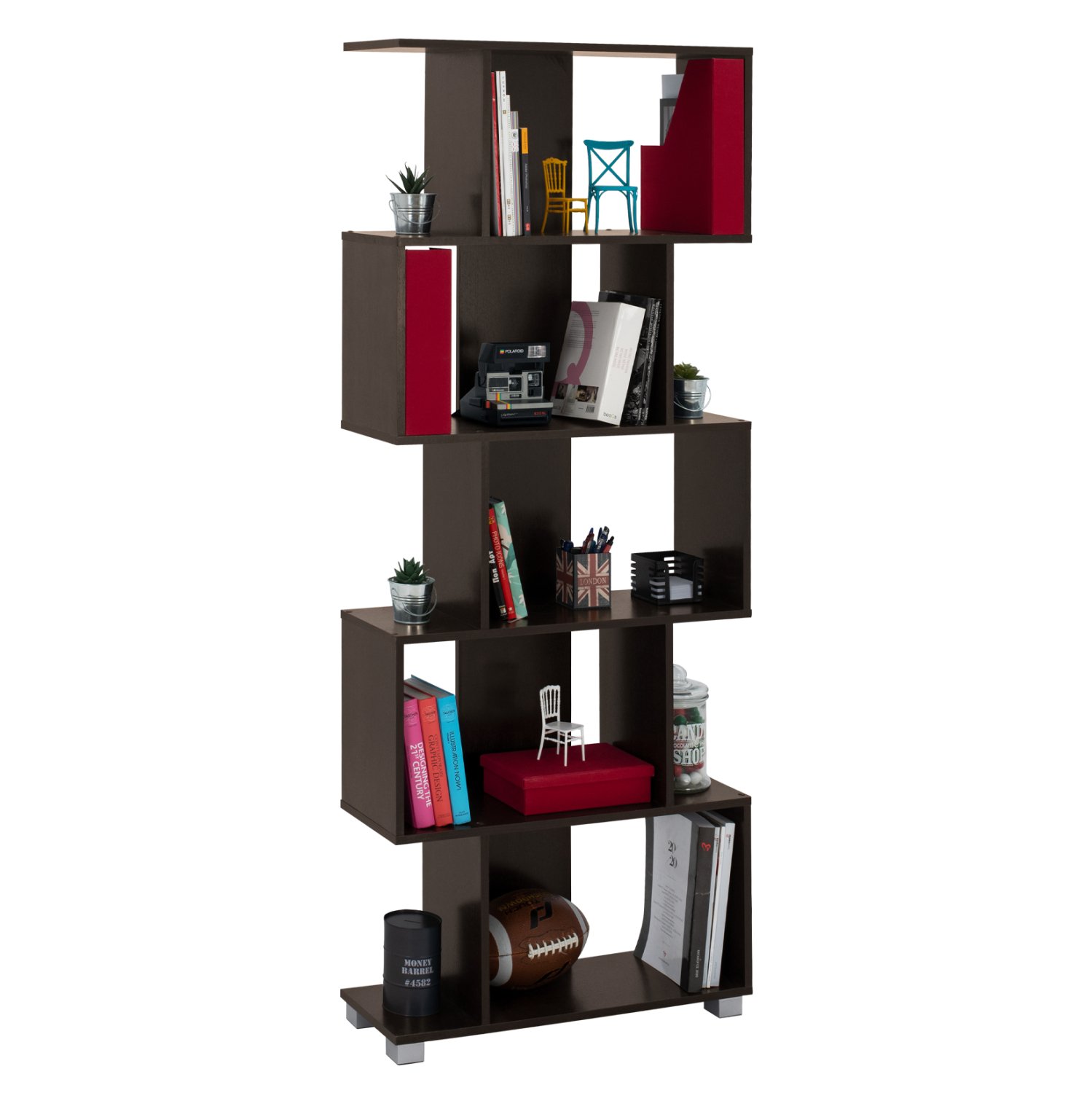 bibliothiki-melaminis-fb9238501-begge-70 ΒΙΒΛΙΟΘΗΚΗ ΜΕΛΑΜΙΝΗΣ EZIR HM2385.01 ΒΕΓΓΕ 70x25x177Υ εκ. - Image 1