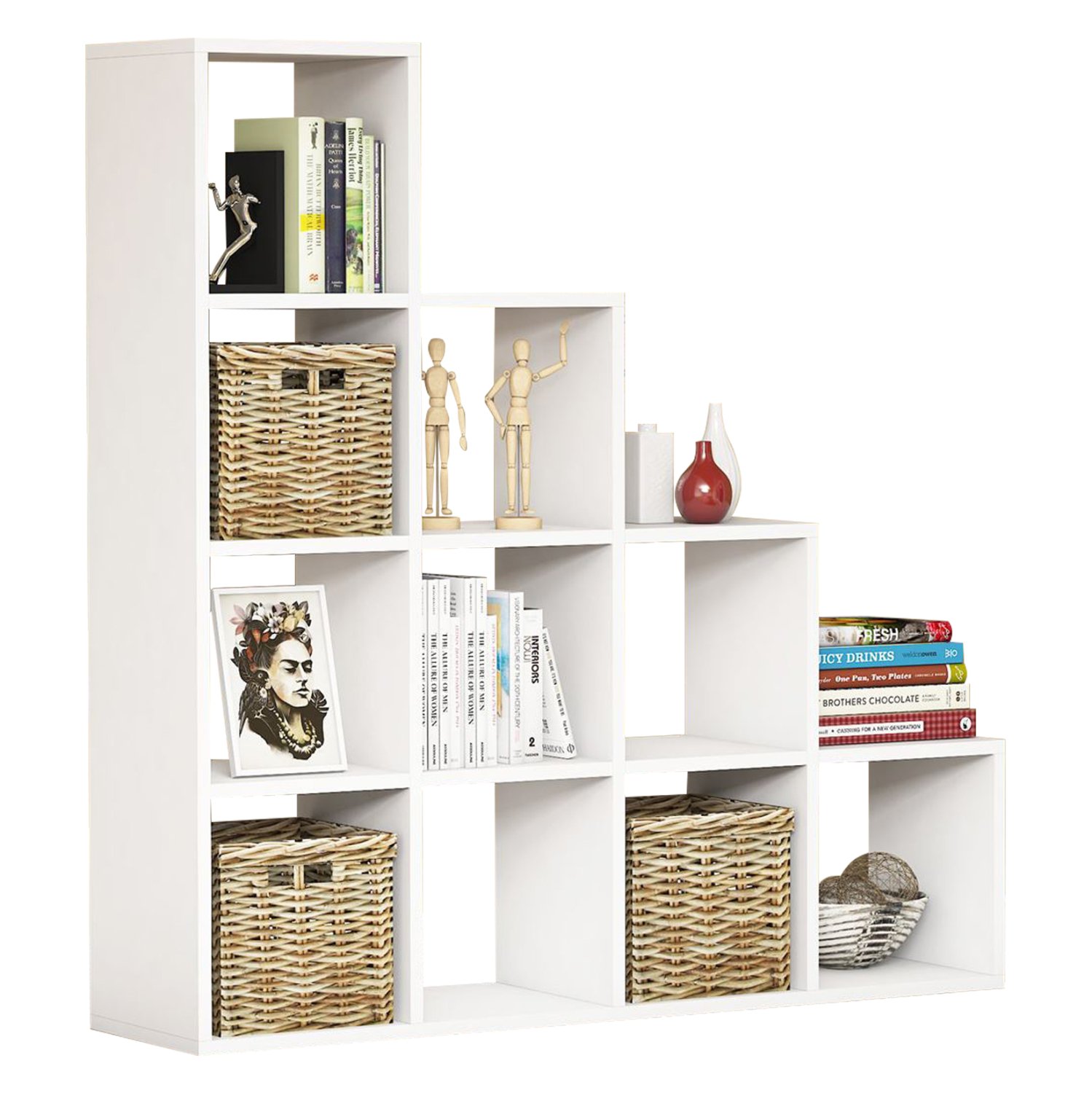 bibliothiki-melaminis-leyko-120x30x1236y ΒΙΒΛΙΟΘΗΚΗ ΜΕΛΑΜΙΝΗΣ SCALE ΛΕΥΚΟ 120x30x123,6Υεκ.HM9238.11 - Image 1