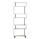 ΒΙΒΛΙΟΘΗΚΗ ΜΕΛΑΜΙΝΗΣ OWLOLIVE GREY ΛΕΥΚΟ 60x19,5x165Yεκ.HM8923.11 - Image 3