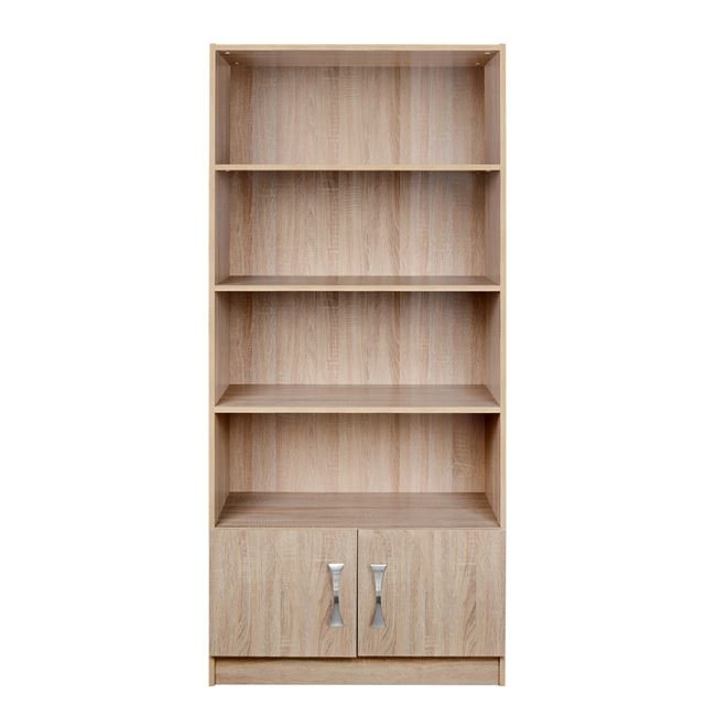 bibliothiki-sonama-asimi-hm1014601-80x35 ΒΙΒΛΙΟΘΗΚΗ SONAMA-ΑΣΗΜΙ HM10146.01 80X35X180εκ. - Image 1