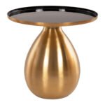 ΒΟΗΘΗΤΙΚΑ ΤΡΑΠΕΖΑΚΙΑ 2ΤΜΧ DEANNA HM9661 ΜΕΤΑΛΛΟ ΣΕ ΜΑΥΡΟ&ΧΡΥΣΟ Φ50,5 & Φ40,5εκ. - Image 3