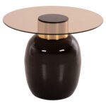 ΒΟΗΘΗΤΙΚΑ ΤΡΑΠΕΖΑΚΙΑ 2ΤΜΧ FRYN HM9663 ΜΕΤΑΛΛΟ ΣΕ ΚΑΦΕ&ΧΡΥΣΟ-ΓΥΑΛΙ Φ60 & Φ50 εκ. - Image 4