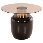 ΒΟΗΘΗΤΙΚΑ ΤΡΑΠΕΖΑΚΙΑ 2ΤΜΧ FRYN HM9663 ΜΕΤΑΛΛΟ ΣΕ ΚΑΦΕ&ΧΡΥΣΟ-ΓΥΑΛΙ Φ60 & Φ50 εκ. - Image 5