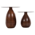 ΒΟΗΘΗΤΙΚΑ ΤΡΑΠΕΖΑΚΙΑ REGEN 2ΤΜΧ HM9666 ΜΕΤΑΛΛΟ ΧΑΛΚΙΝΟ-ΓΥΑΛΙ Φ44 & Φ40 εκ. - Image 3