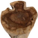 ΒΟΗΘΗΤΙΚΟ ΤΡΑΠΕΖΑΚΙ HM9374 ΑΠΟ ΜΑΣΙΦ ΞΥΛΟ ΤEAK ΦΥΣΙΚΟ Φ30-35X45Υ ΕΚ. - Image 4