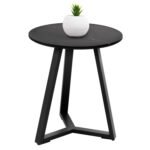 ΒΟΗΘΗΤΙΚΟ ΤΡΑΠΕΖΑΚΙ ROCKET HM9587.01 MDF ΜΑΥΡΟ ΜΑΡΜΑΡΟ-ΜΑΥΡΗ ΜΕΤΑΛΛΙΚΗ ΒΑΣΗ Φ45x55Υεκ.