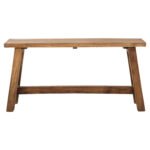 ΒΟΗΘΗΤΙΚΟ ΤΡΑΠΕΖΑΚΙ RANCH HM9752 ΞΥΛΟ ΜΑΟΝΙ ΣΕ ΦΥΣΙΚΟ ΧΡΩΜΑ 90x25x45Yεκ. - Image 3