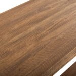 ΒΟΗΘΗΤΙΚΟ ΤΡΑΠΕΖΑΚΙ RANCH HM9752 ΞΥΛΟ ΜΑΟΝΙ ΣΕ ΦΥΣΙΚΟ ΧΡΩΜΑ 90x25x45Yεκ. - Image 4