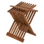 ΒΟΗΘΗΤΙΚΟ ΤΡΑΠΕΖΑΚΙ ΠΤΥΣΣΟΜΕΝΟ HM7896 ΤΕΑΚ ΣΕ ΦΥΣΙΚΟ ΧΡΩΜΑ 40x33x45Υ εκ. - Image 5