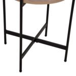 ΒΟΗΘΗΤΙΚΟ ΤΡΑΠΕΖΙ HM9589.03 MDF SONAMA-ΜΑΥΡΗ ΜΕΤΑΛΛΙΚΗ ΒΑΣΗ Φ50x55Υεκ. - Image 6