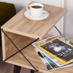 ΒΟΗΘΗΤΙΚΟ ΤΡΑΠΕΖΙ ΚΟΜΟΔΙΝΟ ΜΕΛΑΜΙΝΗΣ ΣΕ ΦΥΣΙΚΟ ΧΡΩΜΑ 50x40x55Υεκ.HM9434.01 - Image 5