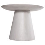 ΒΟΗΘΗΤΙΚΟ ΤΡΑΠΕΖΙ ΣΤΡΟΓΓΥΛΟ ROSS HM9708 ΜΑΣΙΦ ΞΥΛΟ MANGO ΣΕ ΛΕΥΚΟ Φ45x48Υεκ. - Image 5