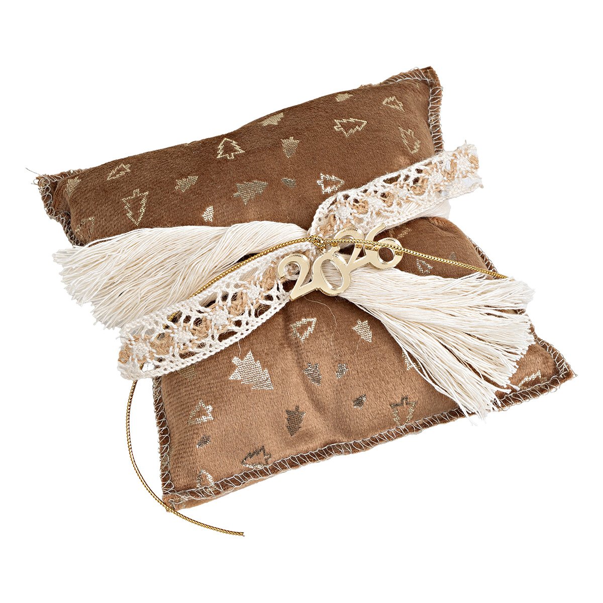 c87f1c90-2963-4fa7-abc6-95348676d88a Beauty Home ΜΑΞΙΛΑΡΙ ΜΕ ΧΡΟΝ. Βελούδο Μπεζ Με Χρυσά Έλατα - Image 1