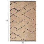 ΧΑΛΙ ΣΑΛΟΝΙΟΥ CALLISTO ΜΕ ΚΡΟΣΙΑ HM7674.01 ΑΝΟΙΧΤΟ ΚΑΦΕ ΜΑΥΡΟ 160Χ230 εκ. - Image 2