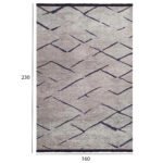 ΧΑΛΙ ΣΑΛΟΝΙΟΥ CALLISTO ΜΕ ΚΡΟΣΙΑ HM7674.02 ΑΝΟΙΧΤΟ ΓΚΡΙ ΜΑΥΡΟ 160Χ230 εκ. - Image 2