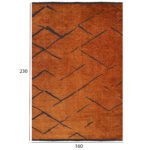 ΧΑΛΙ ΣΑΛΟΝΙΟΥ CALLISTO ΜΕ ΚΡΟΣΙΑ HM7674.04 ΧΑΛΚΙΝΟ ΜΑΥΡΟ 160Χ230 εκ. - Image 2