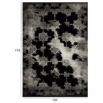 ΧΑΛΙ ΣΑΛΟΝΙΟΥ VINTAGE ΜΕ ΚΡΟΣΙΑ JOSIANE  HM7677.17 ΜΑΥΡΟ 120X170 εκ. - Image 2