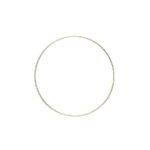 Beauty Home ΜΕΤΑΛΛΙΚΟΣ ΚΥΚΛΟΣ ΧΡΥΣΟΣ 20 CM