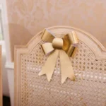 Beauty Home Σετ 2 Διακοσμητικών Φιογκών σε Μεταλλικό Χρυσό 16 x 18,5 cm - Image 4