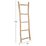 ΔΙΑΚΟΣΜΗΤΙΚΗ ΣΚΑΛΑ/ΚΡΕΜΑΣΤΡΑ HM9761 ΜΑΣΙΦ ΞΥΛΟ TEAK ΣΕ ΦΥΣΙΚΟ 50x5x150Yεκ. - Image 2