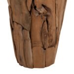 ΔΙΑΚΟΣΜΗΤΙΚΟ ΒΑΖΟ ΔΑΠΕΔΟΥ ZENIA HM7920 ΑΠΟ ΚΟΜΜΑΤΙΑ ΑΝΑΚΥΚΛΩΜΕΝΟΥ ΞΥΛΟΥ TEAK ΣΕ ΦΥΣΙΚΟ Φ40x80Υ εκ. - Image 6