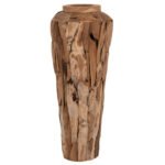 ΔΙΑΚΟΣΜΗΤΙΚΟ ΒΑΖΟ ΔΑΠΕΔΟΥ ZENIA HM7921 ΑΠΟ ΚΟΜΜΑΤΙΑ ΑΝΑΚΥΚΛΩΜΕΝΟΥ ΞΥΛΟΥ TEAK ΣΕ ΦΥΣΙΚΟ Φ50x120Υ εκ. - Image 3