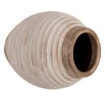 ΔΙΑΚΟΣΜΗΤΙΚΟ ΒΑΖΟ ΔΑΠΕΔΟΥ PYDNA HM7932 ΤΕΡΑΚΟΤΑ ΣΕ ANTIQUE ΛΕΥΚΟ ΜΠΕΖ ΧΡΩΜΑ Φ28x35Yεκ. - Image 4