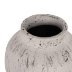 ΔΙΑΚΟΣΜΗΤΙΚΟ ΒΑΖΟ ΔΑΠΕΔΟΥ ΜΕ ΒΑΣΗ-ΠΙΑΤΑΚΙ LAUREL HM7938 ΤΕΡΑΚΟΤΑ- ΛΕΥΚΗ ΠΑΤΙΝΑ Φ40x80Yεκ. - Image 4