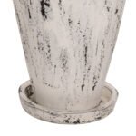 ΔΙΑΚΟΣΜΗΤΙΚΟ ΒΑΖΟ ΔΑΠΕΔΟΥ ΜΕ ΒΑΣΗ-ΠΙΑΤΑΚΙ LAUREL HM7937 ΤΕΡΑΚΟΤΑ- ΛΕΥΚΗ ΠΑΤΙΝΑ Φ45x100Y εκ. - Image 6