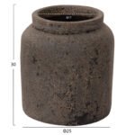 ΔΙΑΚΟΣΜΗΤΙΚΟ ΒΑΖΟ HM4194 ΤΕΡΑΚΟΤΑ ΣΕ ΑΝΘΡΑΚΙ ΑΠΟΧΡΩΣΗ Φ25x30Υεκ. - Image 2