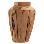 ΔΙΑΚΟΣΜΗΤΙΚΟ ΒΑΖΟ HM7917 ΑΠΟ ΚΟΜΜΑΤΙΑ ΑΝΑΚΥΚΛΩΜΕΝΟΥ ΞΥΛΟΥ TEAK ΣΕ ΦΥΣΙΚΟ Φ15x30Y εκ. - Image 3