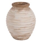 ΔΙΑΚΟΣΜΗΤΙΚΟ ΒΑΖΟ PYDNA HM7939 ΣΕ ANTIQUE ΛΕΥΚΟ ΜΠΕΖ ΧΡΩΜΑ Φ25x30Y εκ. - Image 3