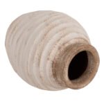 ΔΙΑΚΟΣΜΗΤΙΚΟ ΒΑΖΟ PYDNA HM7940 ΤΕΡΑΚΟΤΑ ΣΕ ANTIQUE ΛΕΥΚΟ ΜΠΕΖ ΧΡΩΜΑ Φ20x25Y εκ. - Image 4