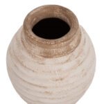 ΔΙΑΚΟΣΜΗΤΙΚΟ ΒΑΖΟ PYDNA HM7940 ΤΕΡΑΚΟΤΑ ΣΕ ANTIQUE ΛΕΥΚΟ ΜΠΕΖ ΧΡΩΜΑ Φ20x25Y εκ. - Image 5