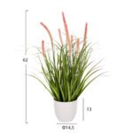 ΔΙΑΚΟΣΜΗΤΙΚΟ ΣΥΝΘΕΤΙΚΟ ΦΥΤΟ HM4029 BRISTLEGRASS ΣΕ ΓΛΑΣΤΡΑ Φ14,5x13-62Yεκ. - Image 2