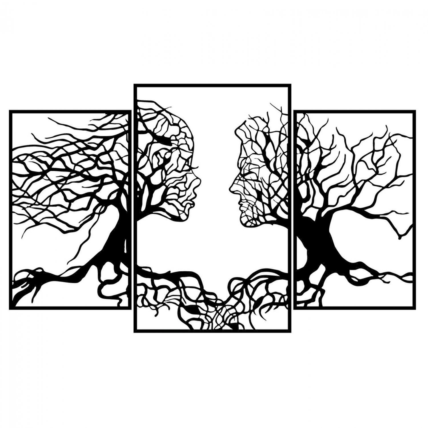 diakosmitiko-toichoy-100-metalliko-mayro ΔΙΑΚΟΣΜΗΤΙΚΟ ΤΟΙΧΟΥ 100% ΜΕΤΑΛΛΙΚΟ ΜΑΥΡΟ ΔΕΝΤΟ ΜΕ ΑΝΘΡΩΠΙΝΑ ΠΡΟΣΩΠΑ 116Χ71 HM7211 - Image 1