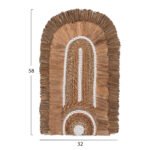 ΔΙΑΚΟΣΜΗΤΙΚΟ ΤΟΙΧΟΥ ME ΑΜΠΑΚΑ ΣΕ ΧΡΩΜΑ ΦΥΣΙΚΟ 32X58X8εκ.HM7791 - Image 2