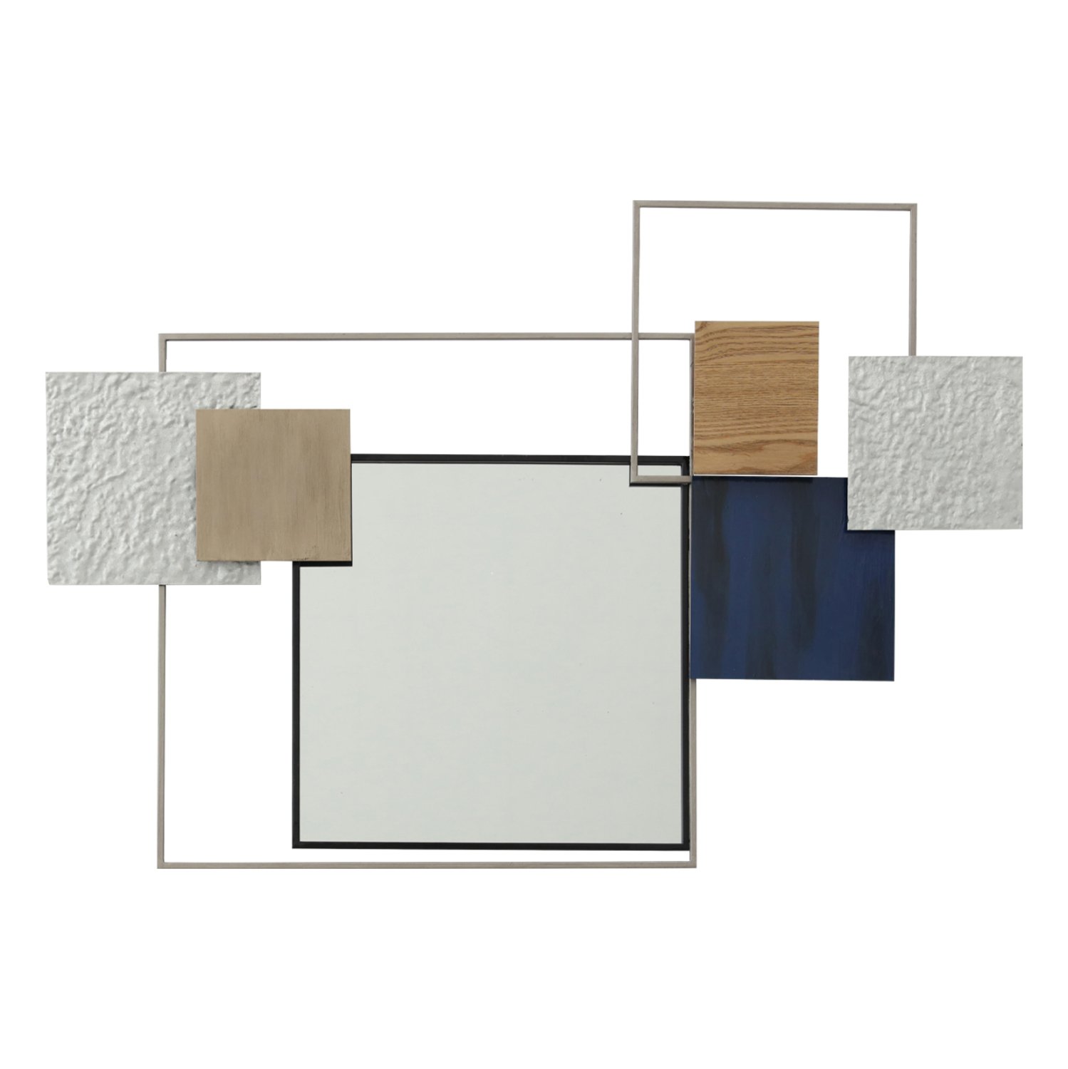 diakosmitiko-toichoy-metalliko-me-kathre ΔΙΑΚΟΣΜΗΤΙΚΟ ΤΟΙΧΟΥ ΜΕΤΑΛΛΙΚΟ ΜΕ ΚΑΘΡΕΠΤΗ HM7560 95.9x5.7x66 εκ. - Image 1