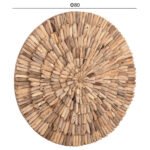 ΔΙΑΚΟΣΜΗΤΙΚΟ ΤΟΙΧΟΥ ΣΤΡΟΓΓΥΛΟ CHIIKI HM4299 DRIFTWOOD ΣΕ ΦΥΣΙΚΟ Φ80 εκ. - Image 2