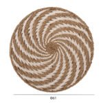 ΔΙΑΚΟΣΜΗΤΙΚΟ ΤΟΙΧΟΥ ΣΤΡΟΓΓΥΛΟ HM7830.01 ΣΠΙΡΑΛ ΟΨΗ-SEAGRASS ΣΕ ΛΕΥΚΟ-ΦΥΣΙΚΟ ΧΡΩΜΑ Φ61x3εκ. - Image 2